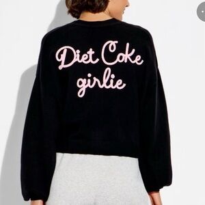 Target Diet Coke Girlie Sweater with Pink Text